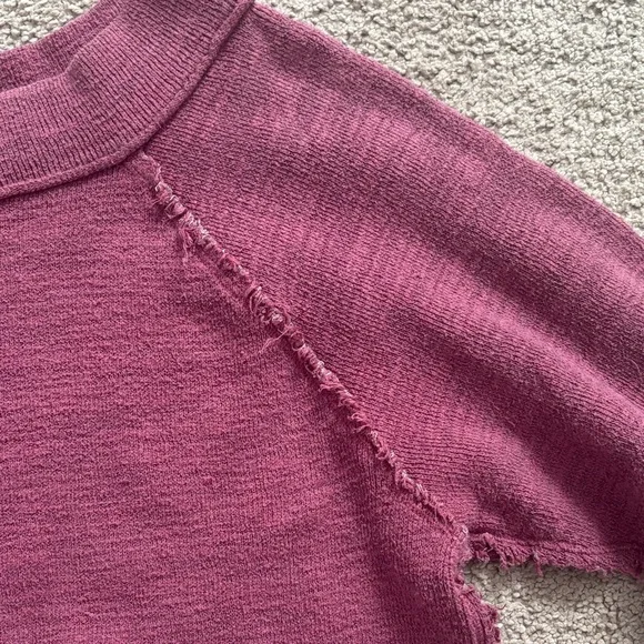 Free People Dusty Rose Crew Neck Sweater - Picture 3 of 5